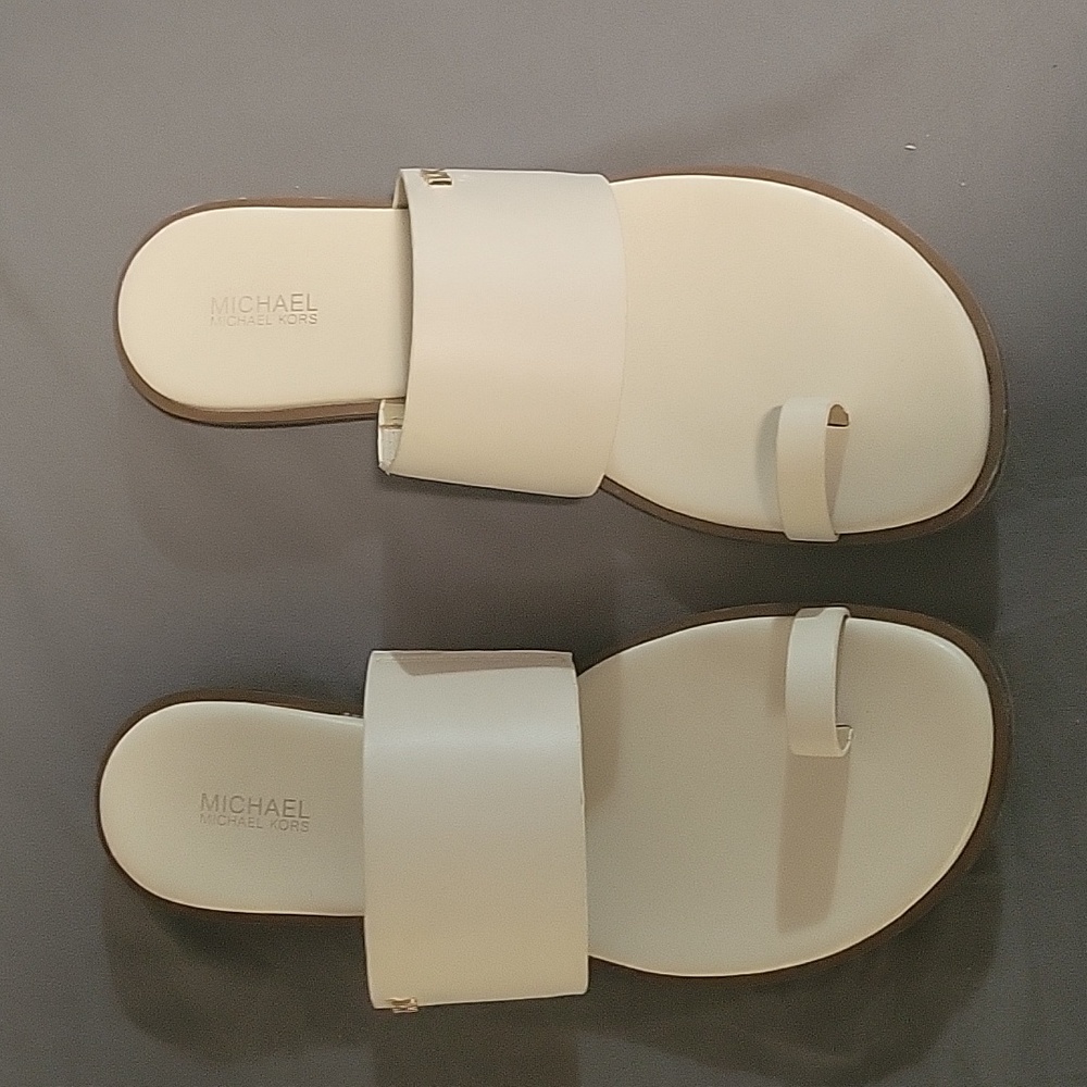 White michael kors sandals